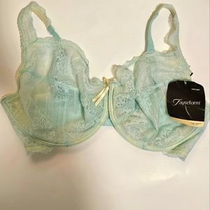 NWT Fayreform French Twist Light Blue Bra 16ff / 38ff Deadstock Bridgerton Y2K